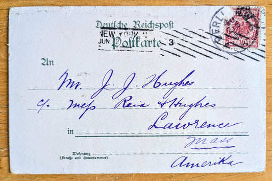 1897 Gruss aus Berlin Germany Multiview Monument Postcard - Kaiser Wilhelm I Statue - Antique Imperial German Berlin Lithograph Postcard