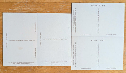 Lot of 4 1915 Panama-Pacific International Exposition Hand-Colored Postcards - Albertype Co. - Vintage San Francisco Expo 1915 Postcards