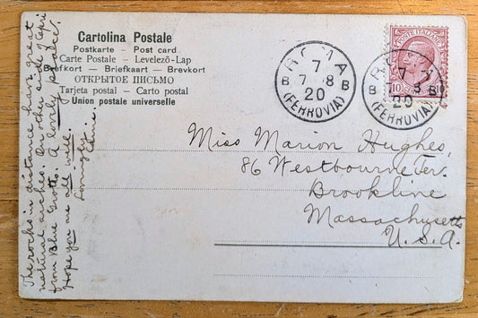 1900s Faraglioni Capri Italy Artist Postcard - Stengel & Co. Publisher - l'Faraglioni Rocks - Antique Capri Artist Signed Painting Postcard