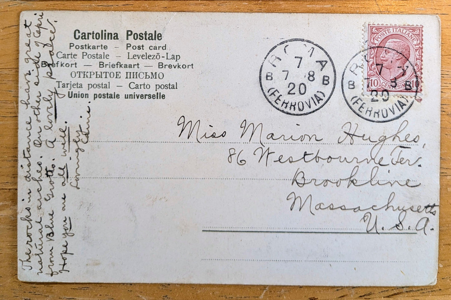 1900s Faraglioni Capri Italy Artist Postcard - Stengel & Co. Publisher - l'Faraglioni Rocks - Antique Capri Artist Signed Painting Postcard