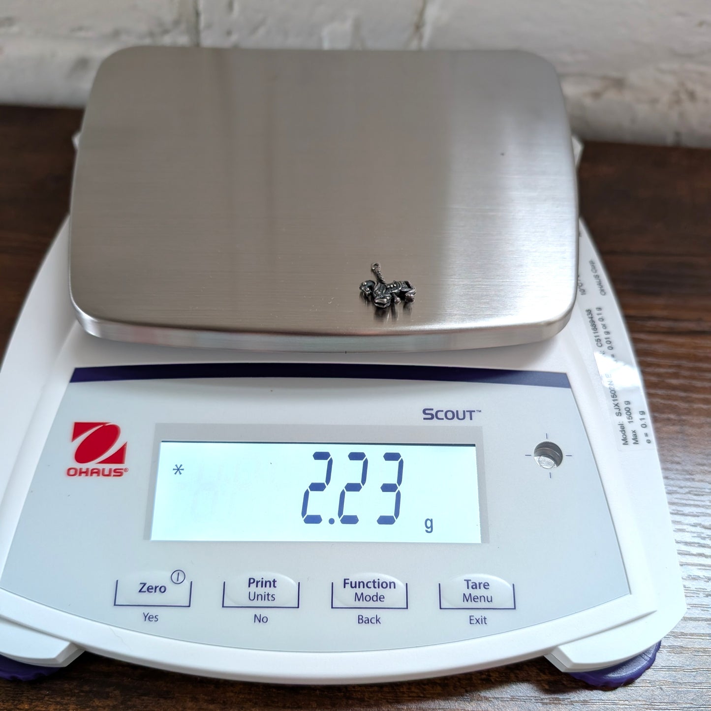 Vintage Sterling Carousel Horse Charm - 925 Silver Pony - 2.23 Grams