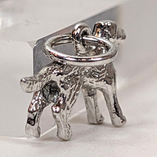 Vintage Sterling Dog Charm - 925 Silver Large Hound - 1.07 Grams