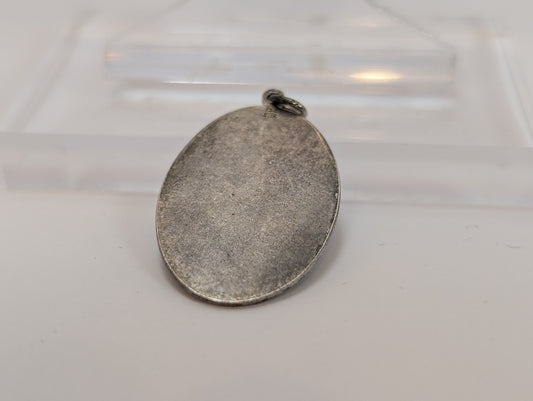 Love Token Style Sterling Initials "J.A.L." Charm - Ornate Scrollwork Carved Lettering - Beautiful Initial Pendent / Charm - Awesome Piece! Sterling Silver