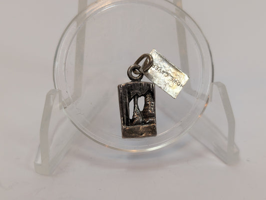 Bell Trading Post Howe Caverns Charm - Stamped and Tested Sterling Silver - 1960s Bell Trading Post Jewelry