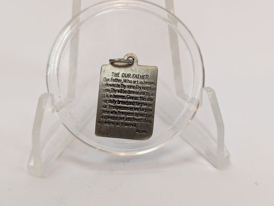 Silver Holy Bible Lords Prayer Charm - Stamped and Tested Sterling Silver - Beau Sterling
