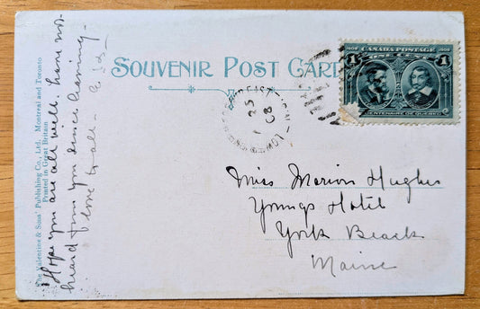 1908 The Lake, Public Gardens, Halifax Nova Scotia Canada Postcard - Valentine & Sons - Antique Color Lithograph N. S. Canadian Postcard