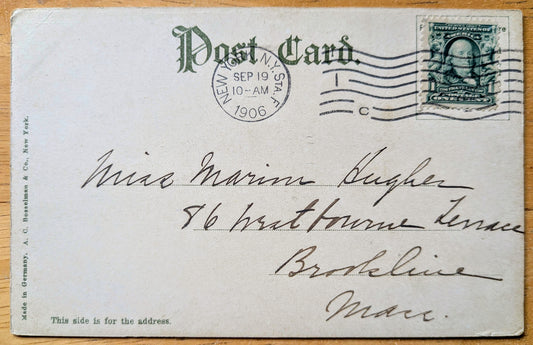 1906 Park Avenue Hotel New York City Postcard - Made in Germany - Antique Color Lithograph Park Ave Hotel NY Postcard