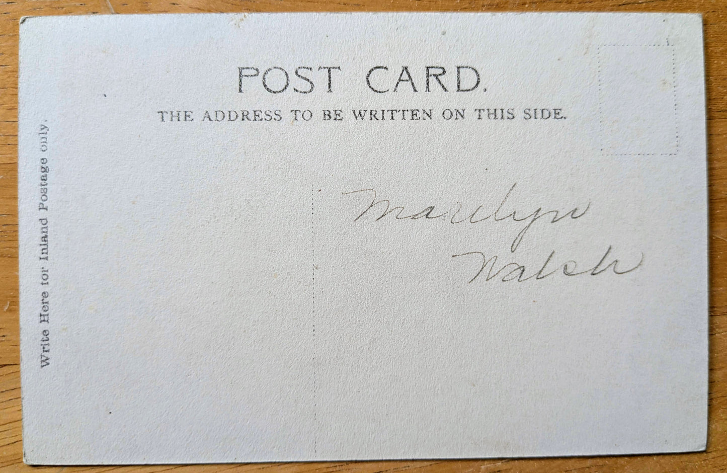 1910s Upper Fall, Tilberthwaite Glen Canada Postcard - Valentines Series - Antique Canadian Waterfall Black and White Postcard