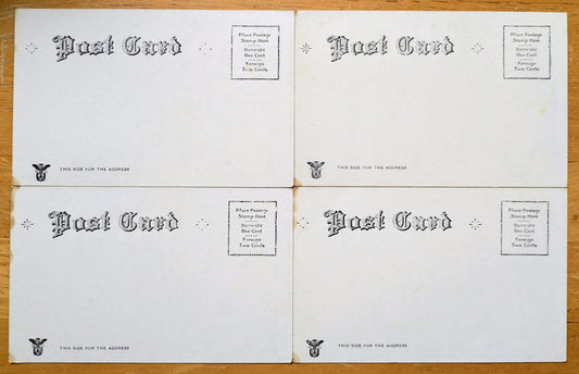 Lot of 4 1900s Parsifal Opera Tremont Theatre Boston MA Postcards - Hand Tinted - Antique Lithograph Wagner's Festival Opera Postcards