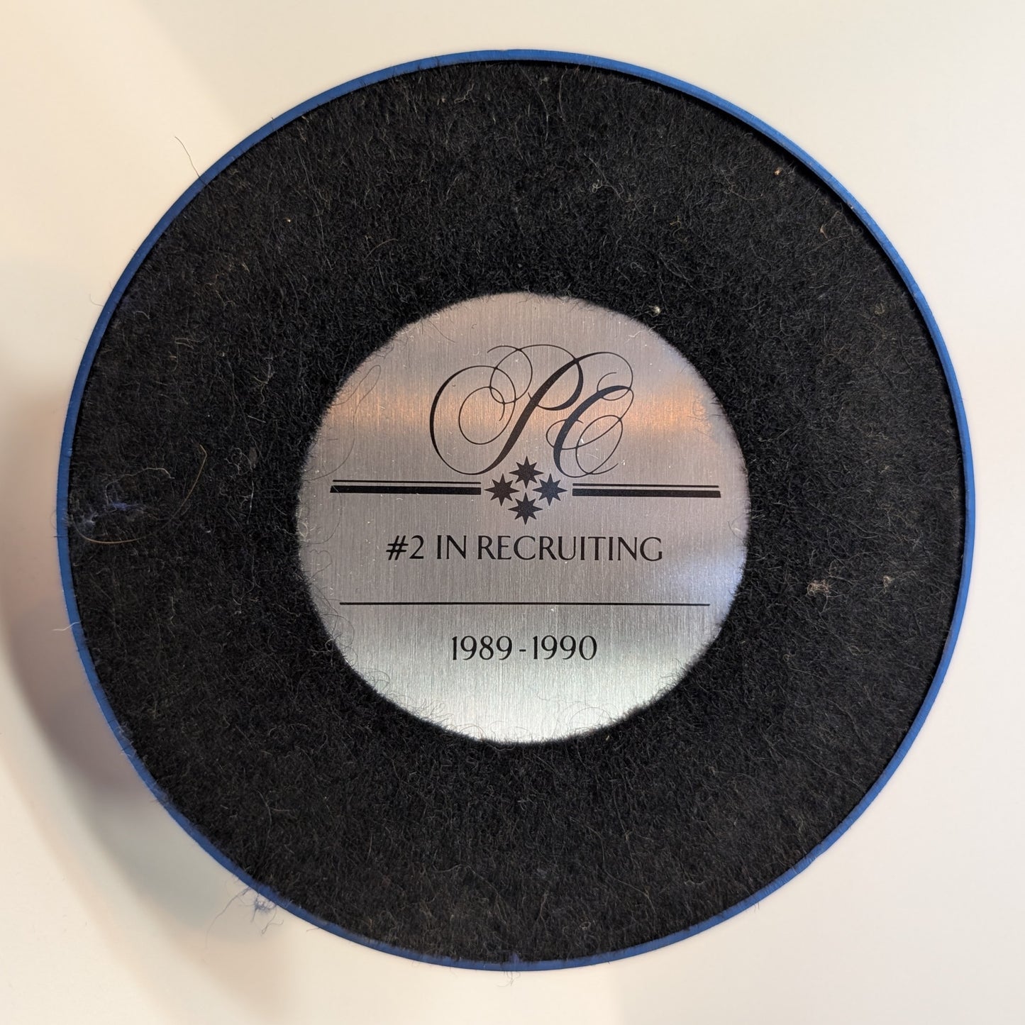 1990 Avon District Award Recruiting - Presidents Club Mrs. Albee Silver Tone Figurine