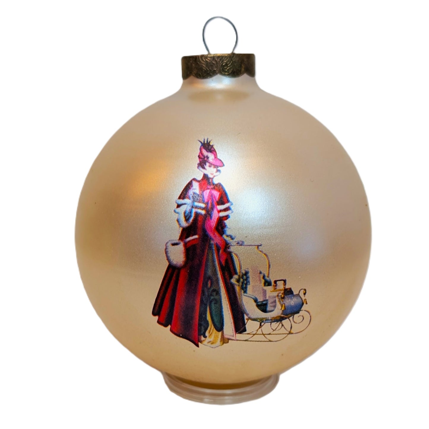 1989 Avon Glass Ornament - Exclusive Presidents Club PFE Mrs. Albee Globe