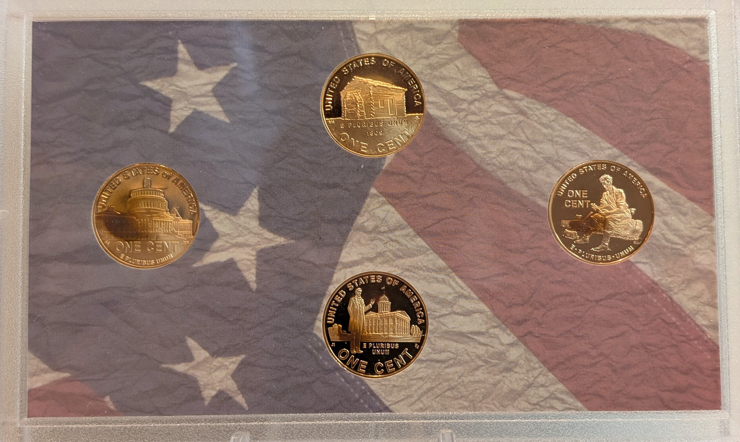 2009 United States Mint Lincoln Bicentennial One Cent Proof Set - Lincoln 200th Anniversary 2009 One Cent Proof Set