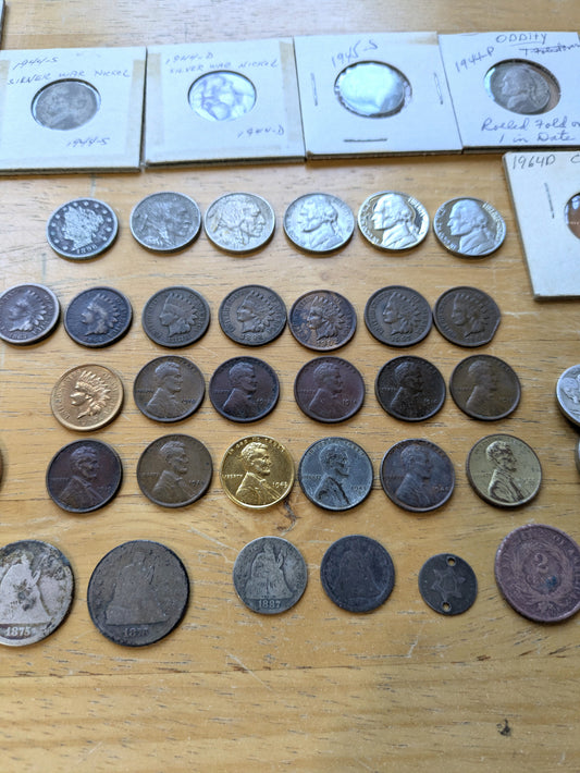 Huge Coin Lot - Silver, Indian Heads, Wheats, Proofs, Old Coins - Check it out! Discount Coin Lot! Great Deal!