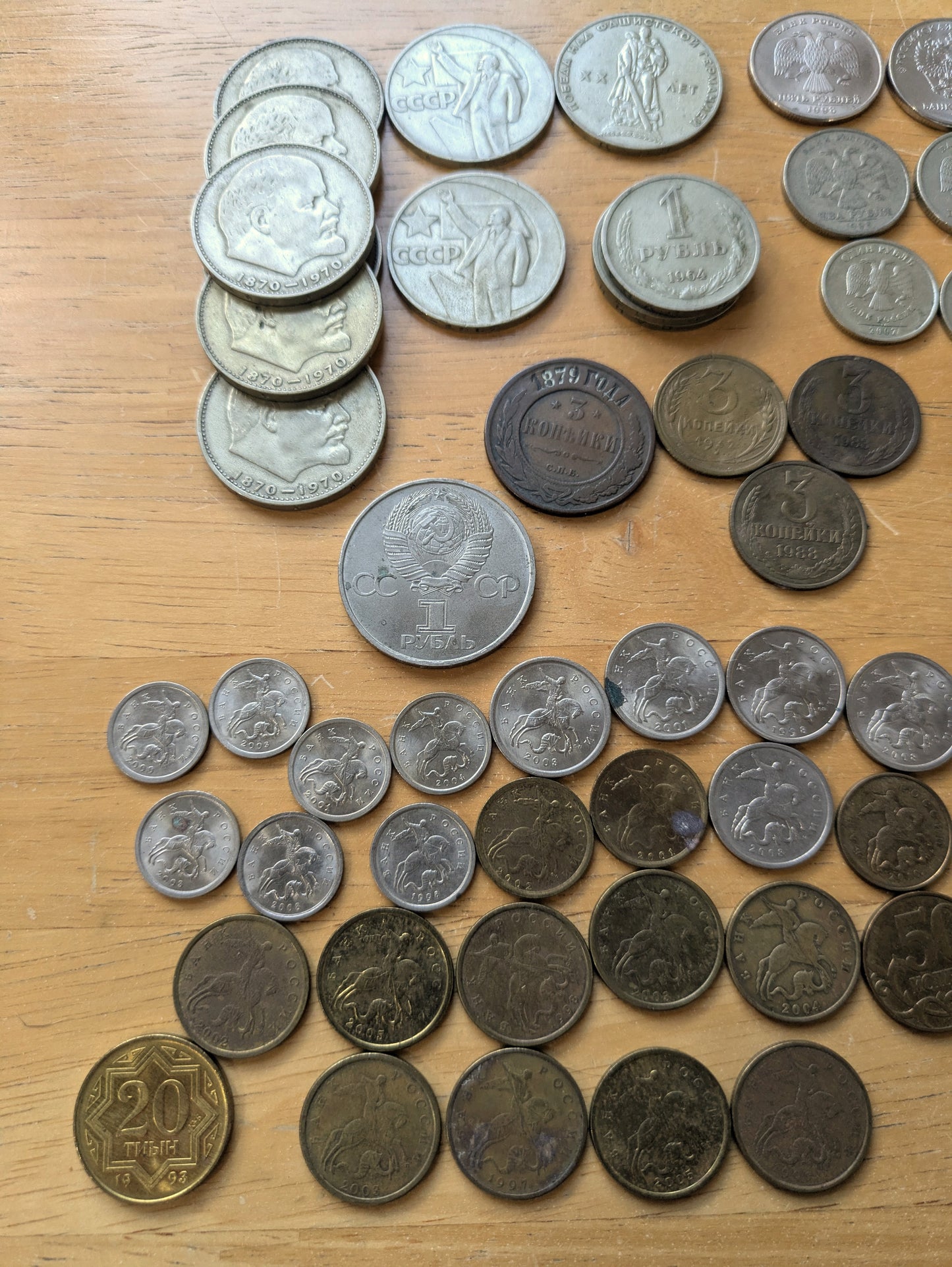 Huge Russian Coin Collection! Over 100 Coins, Some Silver, Various Denominations & Years - 1, 2, 3, 5, 10, 15, 20 Kopeks & More! USSR Soviet Russia Coins - Historical Coins