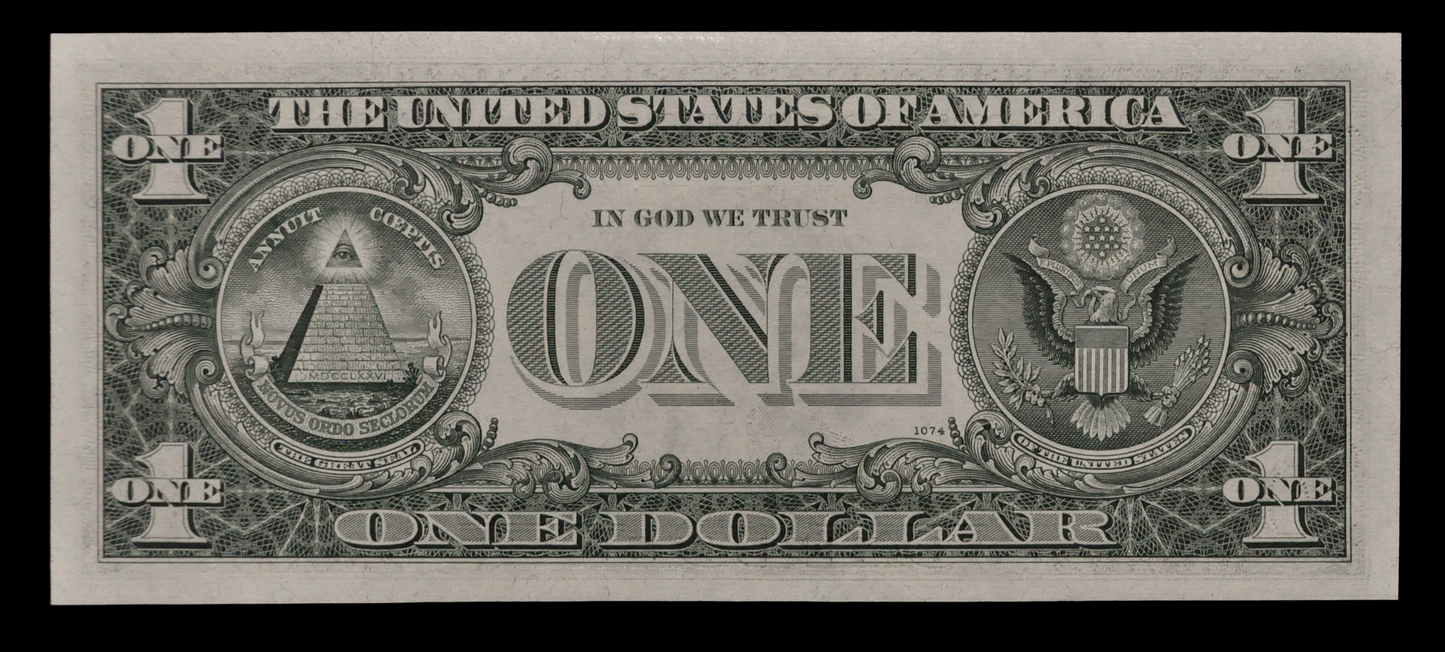 1963-B Federal Reserve 1 Dollar Star Note - Rarer Barr Signature - Uncirculated (UNC) - 1963B One Dollar Green Seal Star Note - Fr#1902-E*