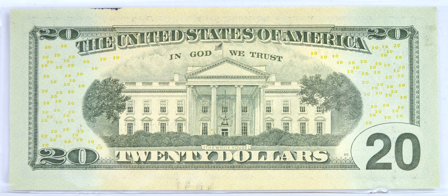 2004-A Low Fancy Serial Number 20 Dollar Star Note - 00024443 - Uncirculated (UNC) - 2004A Twenty Dollar Cool Serial Star Note - Fr.2091-F*