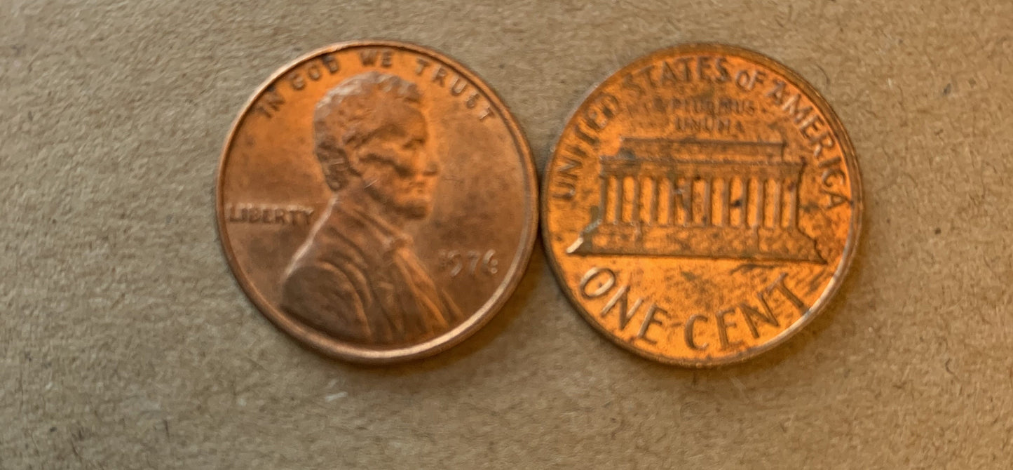 1976 Lincoln Memorial Penny Cent - Fantastic Condition - 46th Anniversary - Collectible Coin