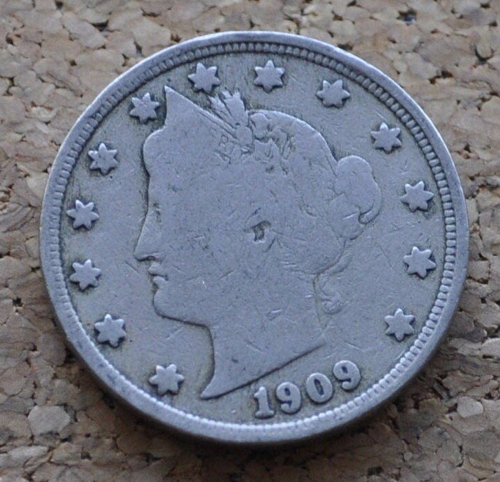 1909 Liberty Head Nickel - 1909 V Nickel - 1909 P Nickel - Choose by Grade