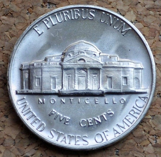 1967 Jefferson Nickel - BU (Uncirculated) Condition - Full Mint Luster - Beautiful coin for a collection - 1967 P Nickel - 1967 P Jefferson