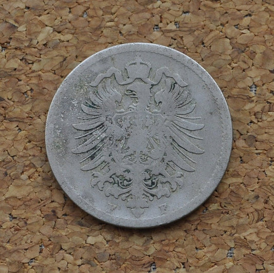 1874 German 10 Pfennig Deutsches Reich - Good condition - Second Reich of Germany 1874 - 1800s German Coin - Ten Pfennig 1874