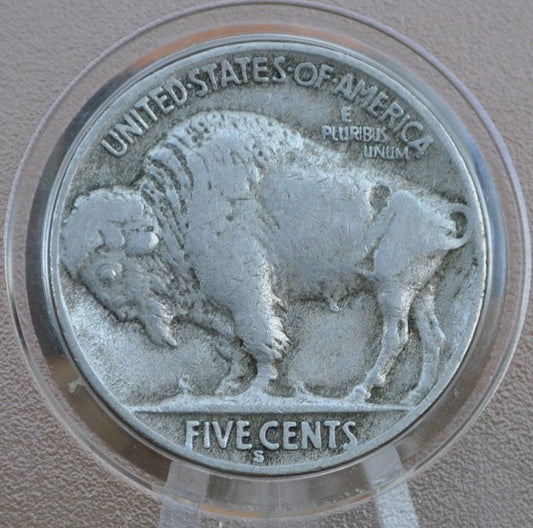 1920-S Buffalo Nickel - VG-F (Very Good to Fine) Grades; Choose by Grade - San Francisco Mint - 1920 S Nickel Indian Head - Better Date