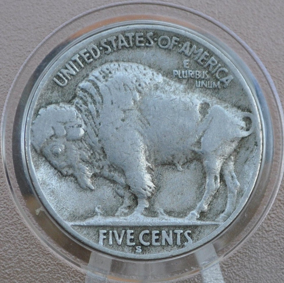 1936-S Buffalo Nickel - Choose by Grade VF-BU (Very Fine to Uncirculated) - San Francisco Mint - 1936 S Indian Head Nickel 1936 S