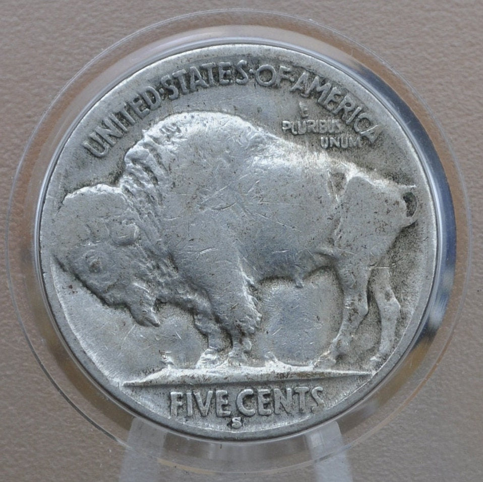 1930-S Buffalo Nickel - G-VF (Good to Very Fine) Grade - Excellent Date - San Francisco Mint - 1930 S Nickel Indian Head Nickel 1930 S