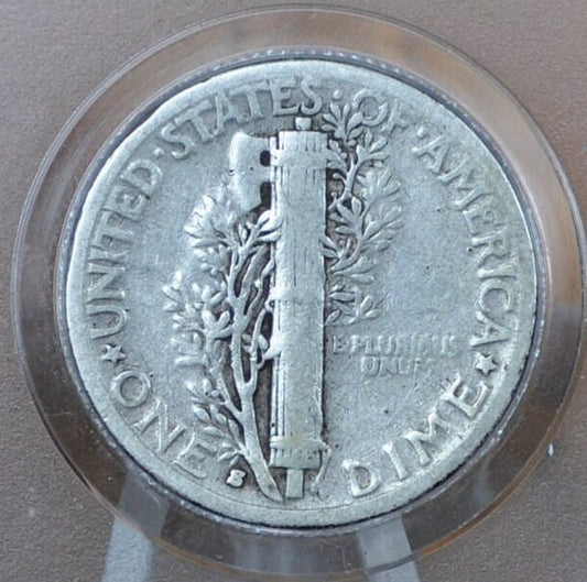 1930-S Mercury Silver Dime - G-F (Good to Fine) Choose by Grade -San Francisco Mint- 1930 S Mercury Dime 1930 S Winged Liberty Head