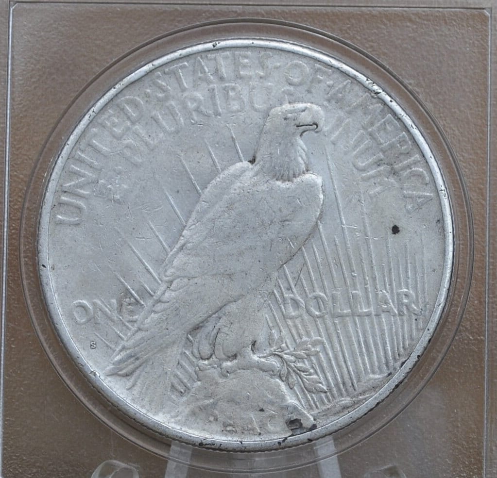 1925-S Peace Silver Dollar - Choose by Grade, VF-XF (Very to Extremely Fine) - San Francisco Mint - 1925 S Peace Dollar 1925 Silver Dollar