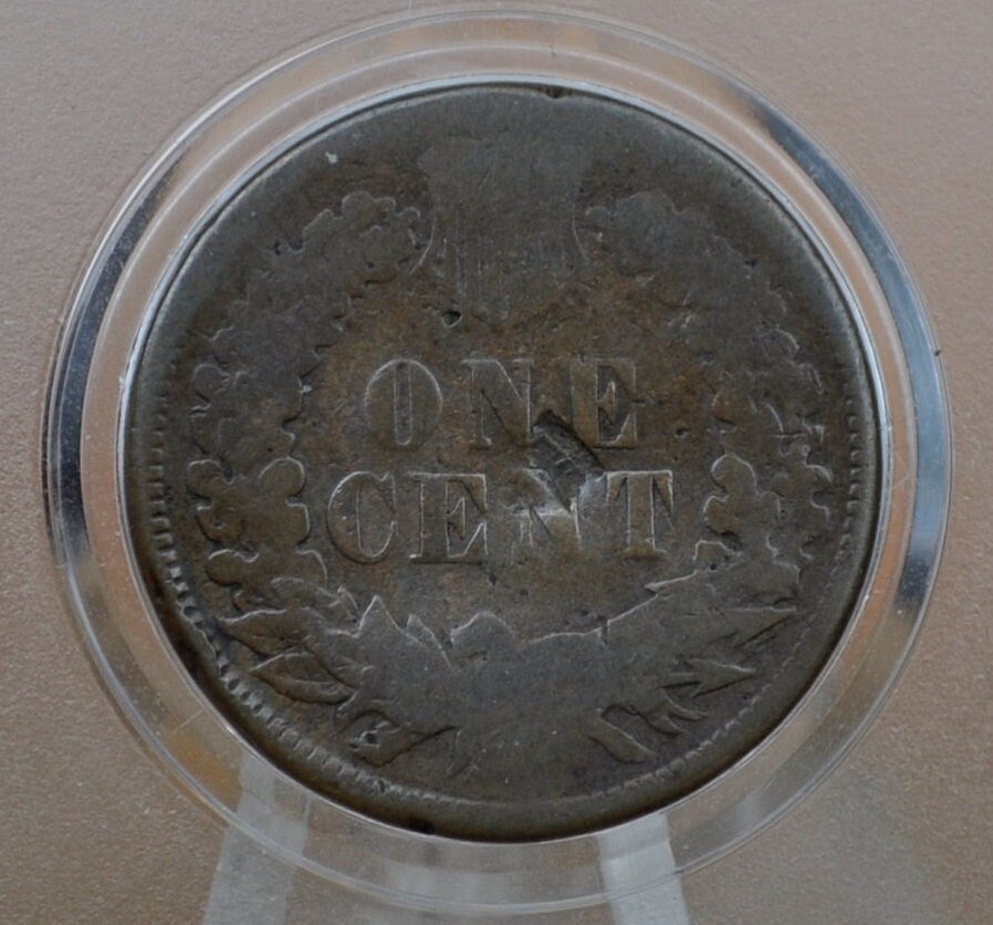 1876 Indian Head Penny - G-VG (Good to Very Good) Grade; Choose by Grade - Indian Head Cent 1876 - Good Date, Harder to Find