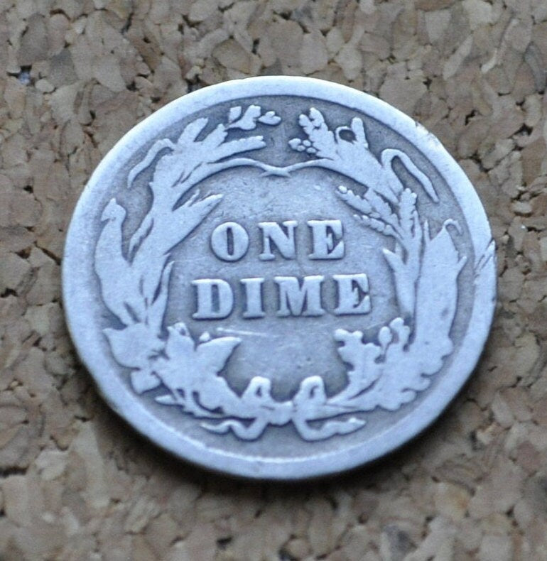 1911 Barber Silver Dime - Choose by Grade / Condition - Silver Dime - Philadelphia Mint - 1911-P Barber Dime