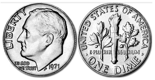 1971 Roosevelt Dime - Bright Uncirculated