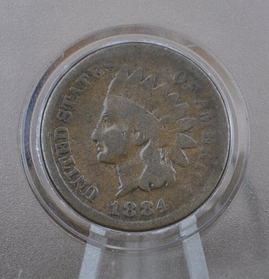 1884 Indian Head Penny - Choose by Grade / Condition - Better Date, High Grades - 1884 Indian Cent VF 1884 US One Cent