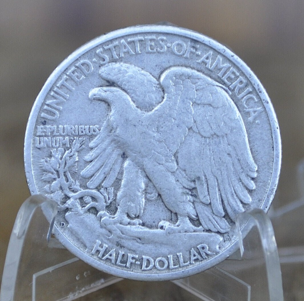 1945-D Walking Liberty Silver Half Dollar - Choose by Grade F-XF (Fine to Extremely Fine) - Denver Mint - 1945D, 1945 D WLH