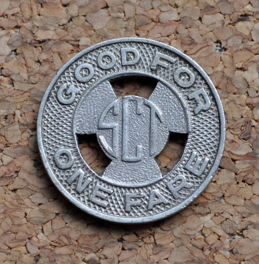 Sioux City Iowa Transit Token - Iowa Token - Good For One Fare - Vintage Sioux City Token - Iowa Bus Tokens