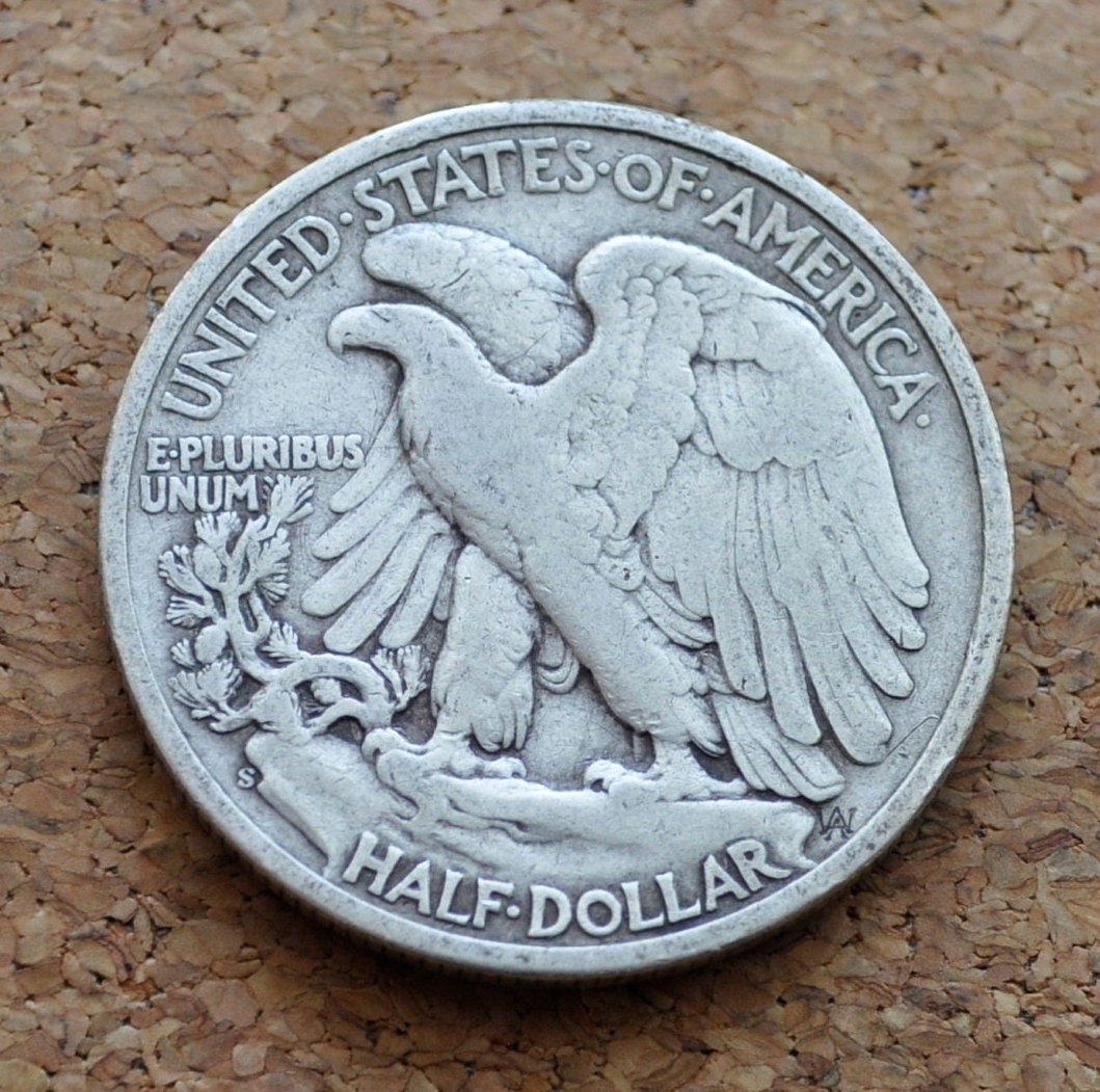 1945-S Walking Liberty Silver Half Dollar - Choose by Grade - San Francisco Mint - WWII Era - 1945S Half Dollar / 1945 S