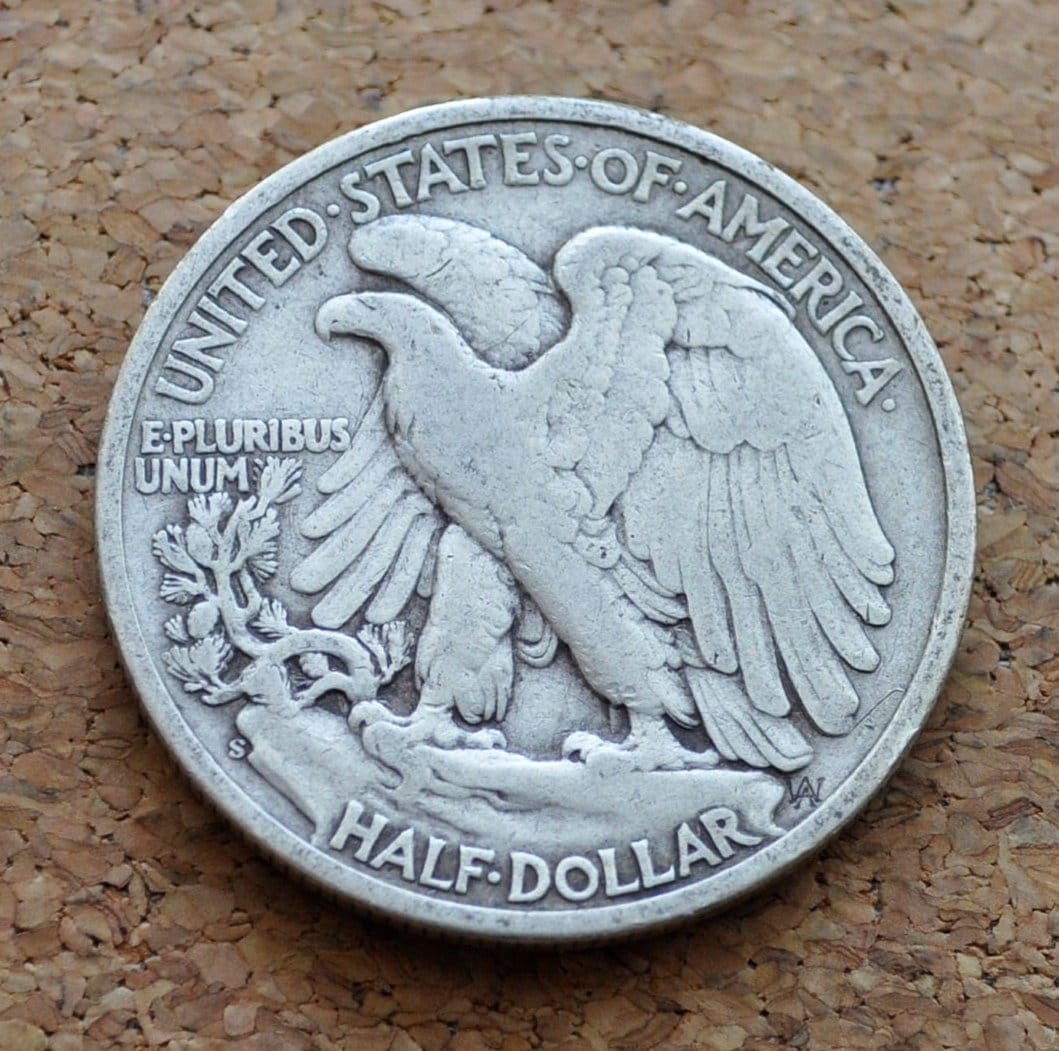 1945-S Walking Liberty Silver Half Dollar - Choose by Grade - San Francisco Mint - WWII Era - 1945S Half Dollar / 1945 S