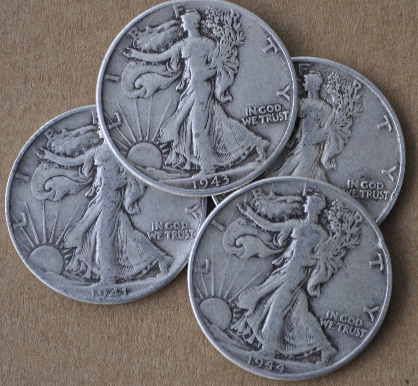 Walking Liberty Half Dollars - Silver Half Dollar - WLH - 1916-1947 - US Silver Half Dollars from the 1910s, 20s, 30s, and 40s