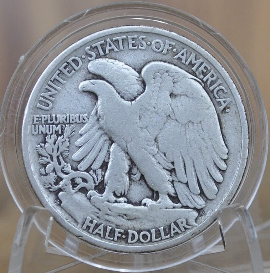 1946-S Walking Liberty Silver Half Dollar - VF-XF (Very to Extremely Fine) Grade - San Francisco Mint - WWII Era Coin - 1946S / 1946 S WLh