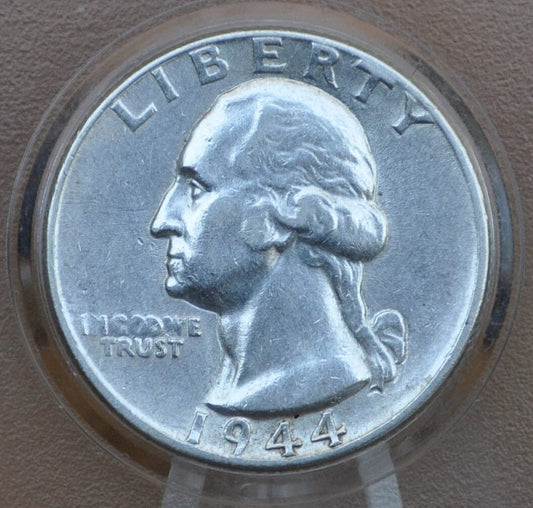 1944 S Washington Quarter - F-AU (Fine to About Uncirculated) Grades; Choose by grade - San Francisco Mint - Silver Quarter - 1944 S Quarter