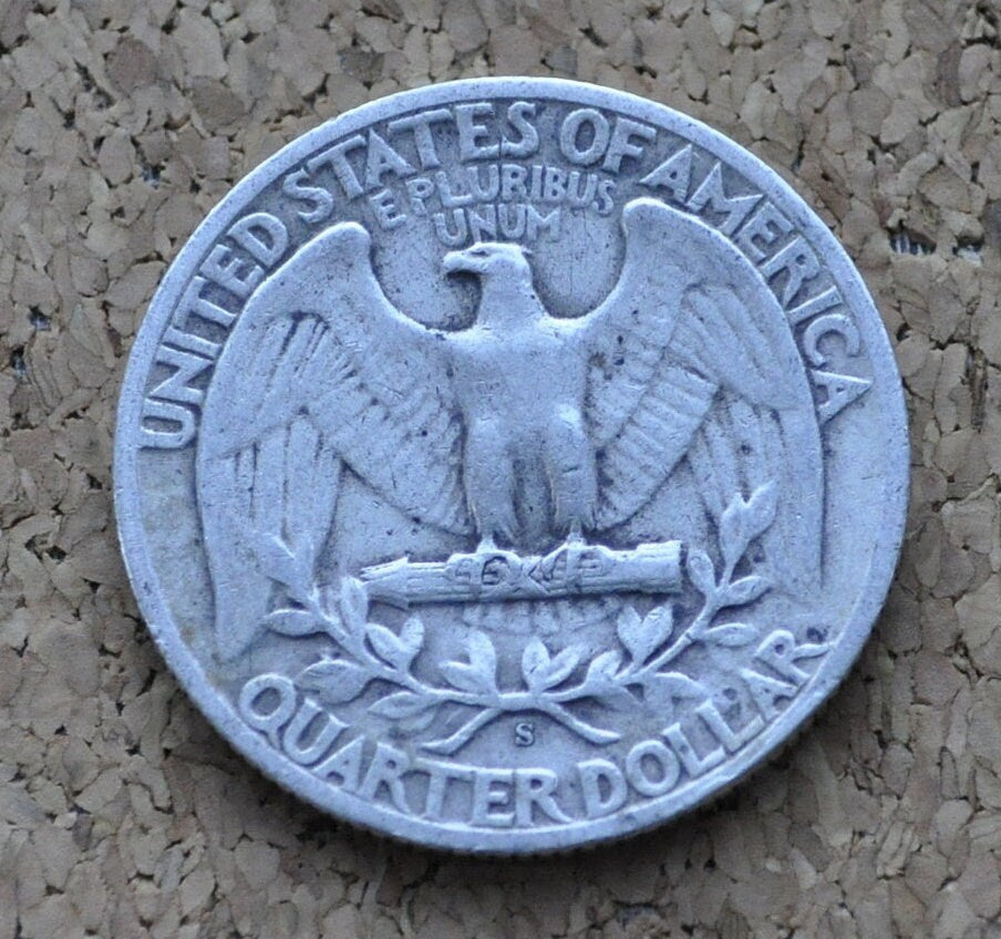 1944 S Washington Quarter - F-AU (Fine to About Uncirculated) Grades; Choose by grade - San Francisco Mint - Silver Quarter - 1944 S Quarter