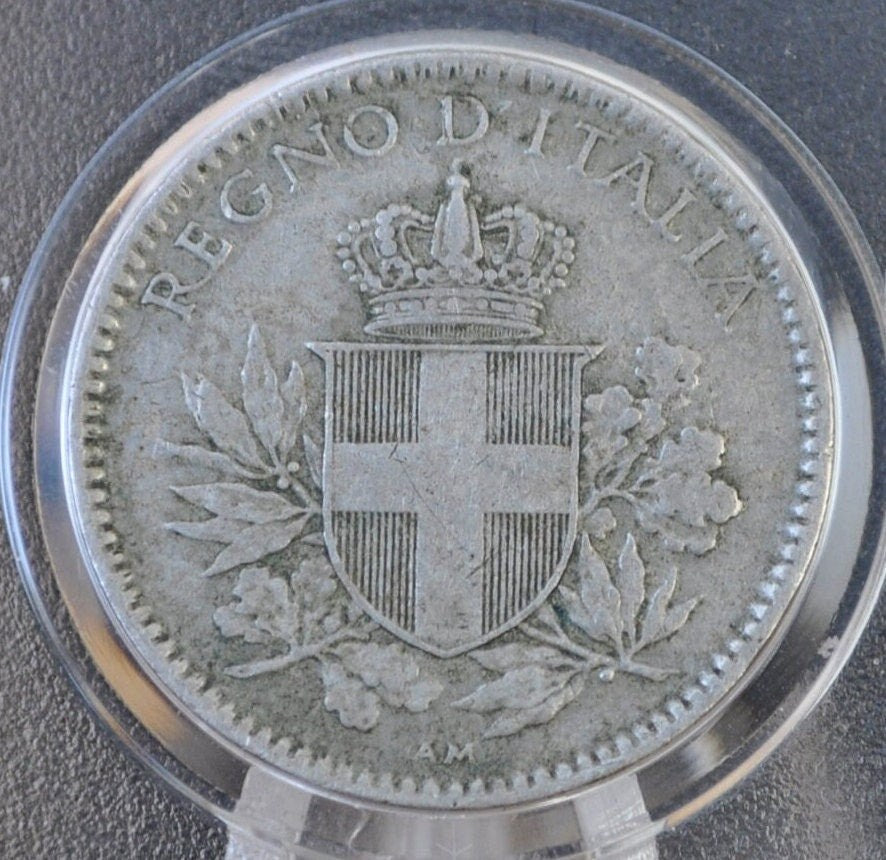 1918 & 1919 Italian 20 Centesimi Coin - Vittorio Emanuele III - C.20 - VF (Very Fine) Condition; - 1919 Italy 20 Cent Coin 1918