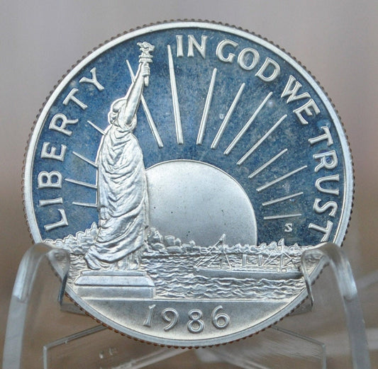 1986-S Statue of Liberty Centennial Half Dollar - Proof, Clad - San Francisco Mint - 1986 S Commemorative Half Dollar A Nation of Immigrants