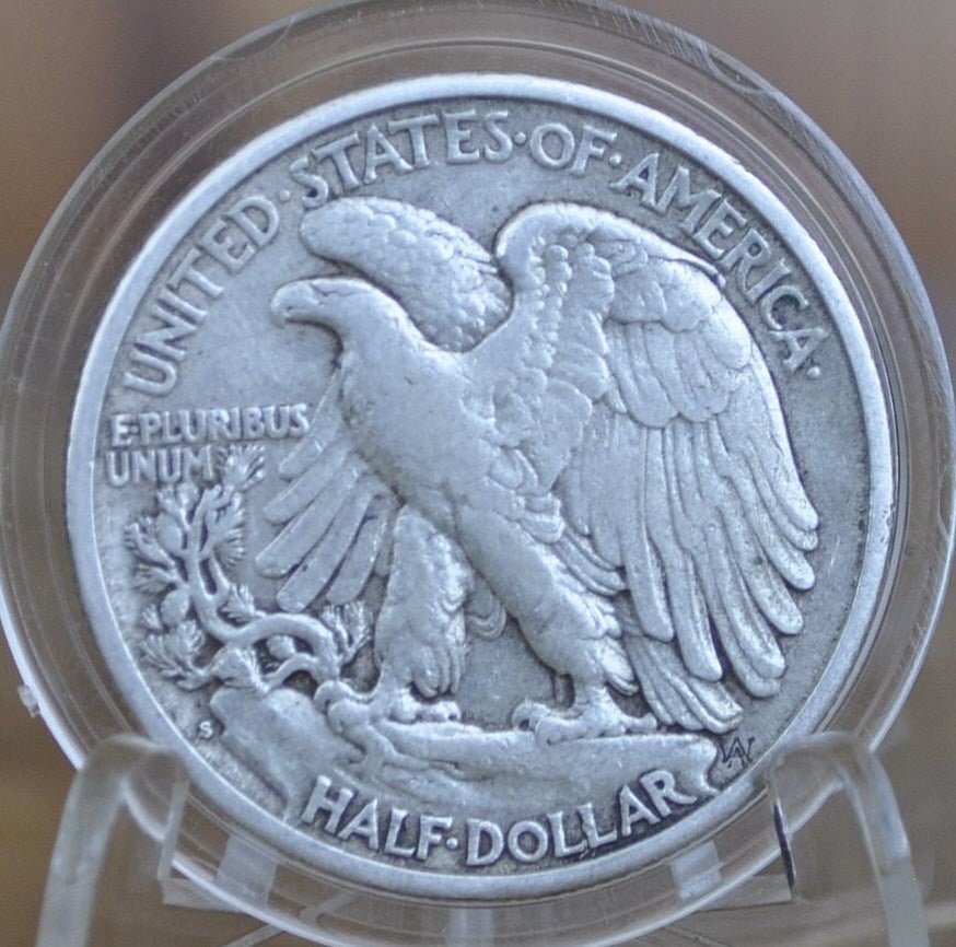 1941-S Walking Liberty Silver Half Dollar - F-AU (Fine to About Unc.) Choose by Grade - San Francisco Mint -1941S Half Dollar - Wlh 1941S