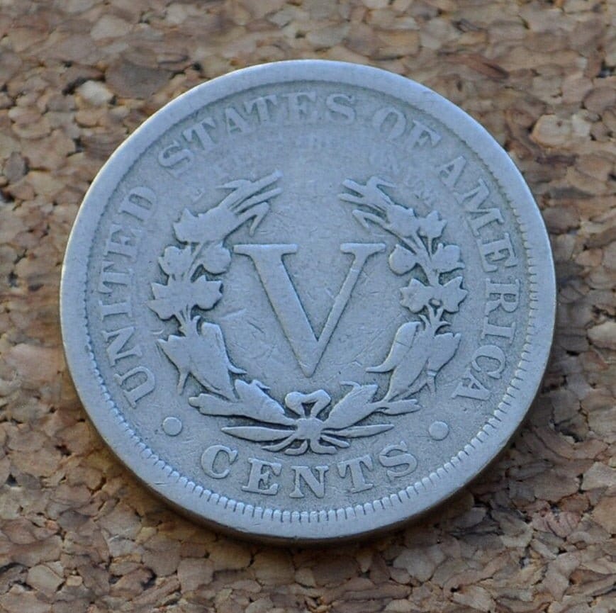 1904 Liberty Head Nickel - VG (Very Good) Condition - 1904 V Nickel - Liberty nickel 1904 Nickel