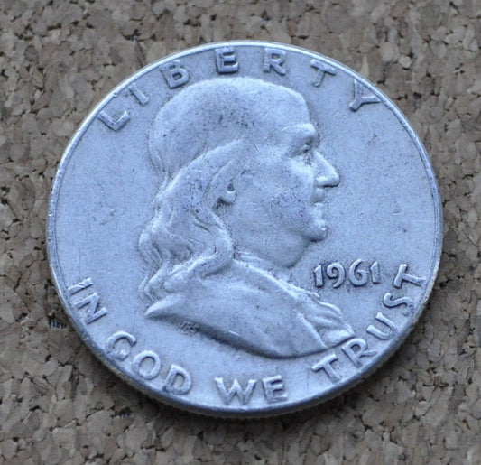 1961 Franklin Silver Half Dollar P&D Mints - Choose by Grade and Mint - 1961 D Benjamin Franklin 1961 P Franklin Half Dollar 1961 D