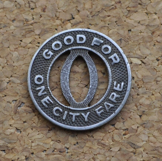 Ohio Valley Bus Company Token - Ohio Valley Token - Good For One City Fare - Vintage Ohio Token - Ohio Bus Tokens