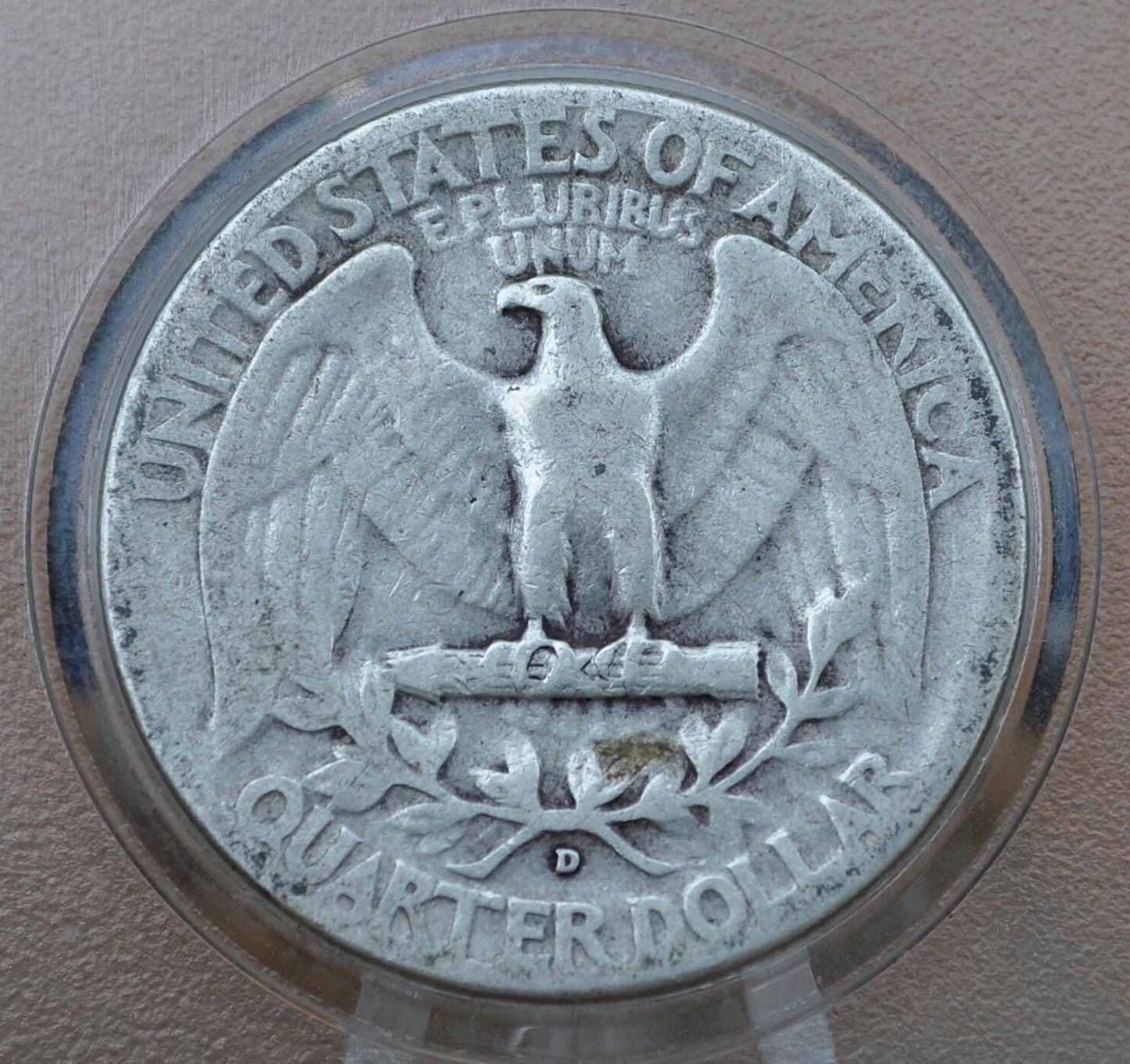 1937 D Washington Silver Quarter - VG-F (Very Good to Fine) - Denver Mint - 1937D Quarter