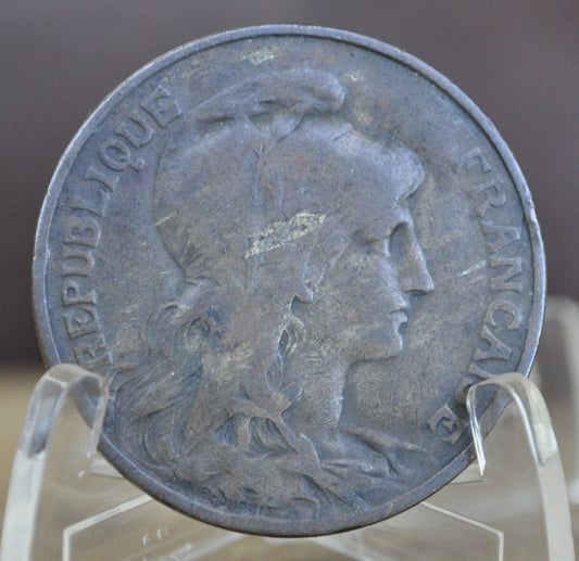 1900 French 10 Centimes Coin - Great Condition - 1900 Ten Centimes France 1900 10 Centimes France Coin - Beautiful Coin & Design