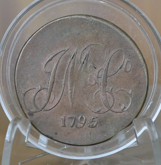 1795 Middlesex Whitfield's Halfpenny Token - Uncirculated Details - Long Live the King Condor Token 1795